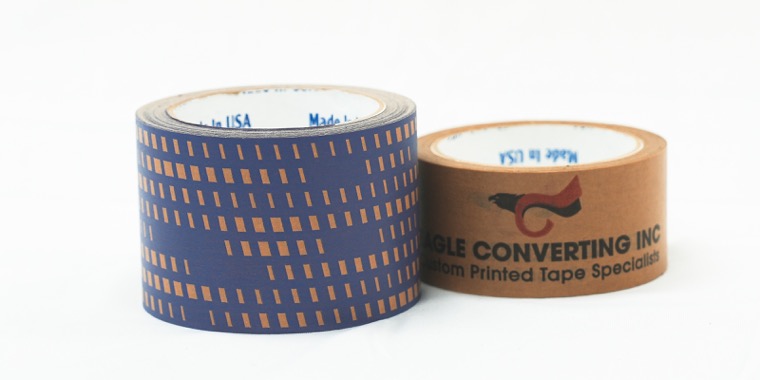 Custom printed packaging tapes